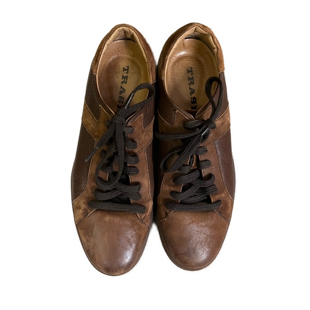 Trask‎ Men’s Brown Genuine Leather Lace Up Fashion Sneakers- Size 8